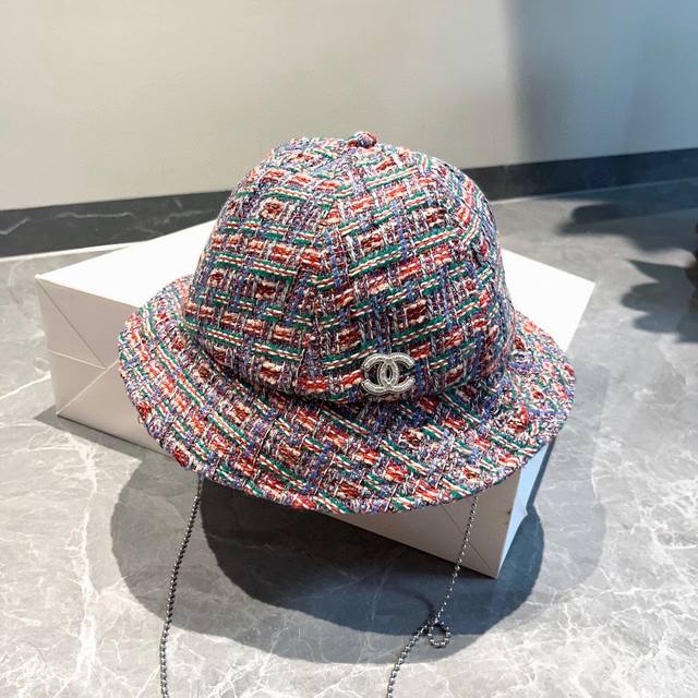 Chanel香奈儿渔夫帽 呢子料渔夫帽 头围57Cm帽子渔夫帽棒球帽针织帽
