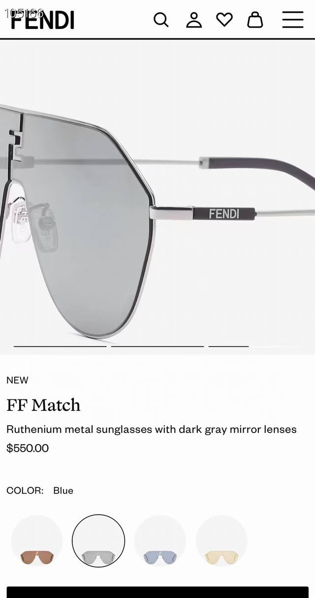 Fendimodel: Fe40080Usize:138-145眼镜墨镜太阳镜