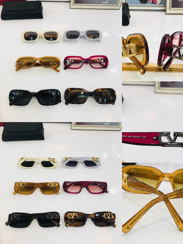 新款valenyin* 华伦天奴 Va2030S Size 52口21-145 采用时下最流行片色小框型 个性独特 P眼镜墨镜太阳镜