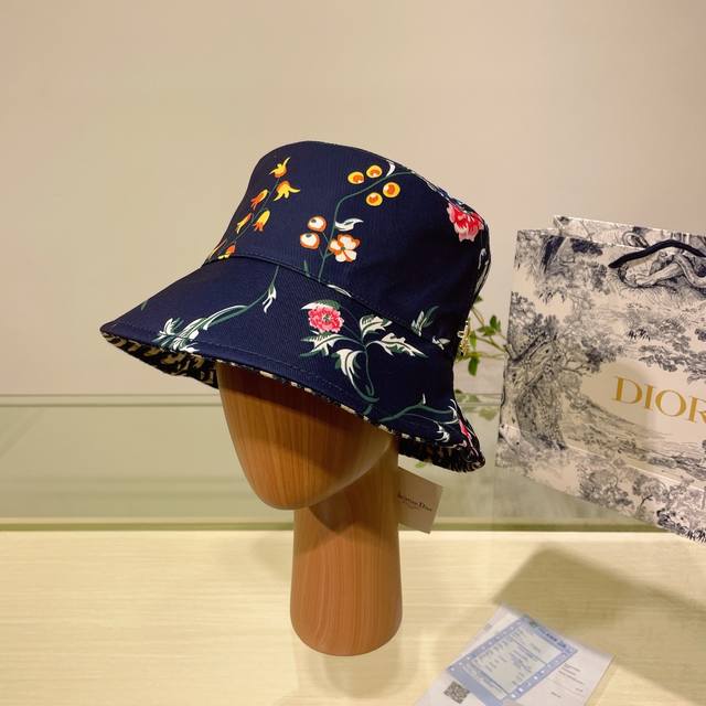 Dior迪奥 新款专柜男女款遮阳渔夫帽 大牌出货 超方便 好搭 出街必备帽子渔夫帽棒球帽针织帽