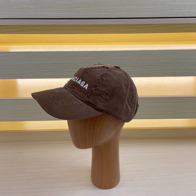 巴黎世家棒球帽balenciaga刺绣雅痞棒球帽原单棒球帽质量非常棒休闲时尚百搭款男女同款