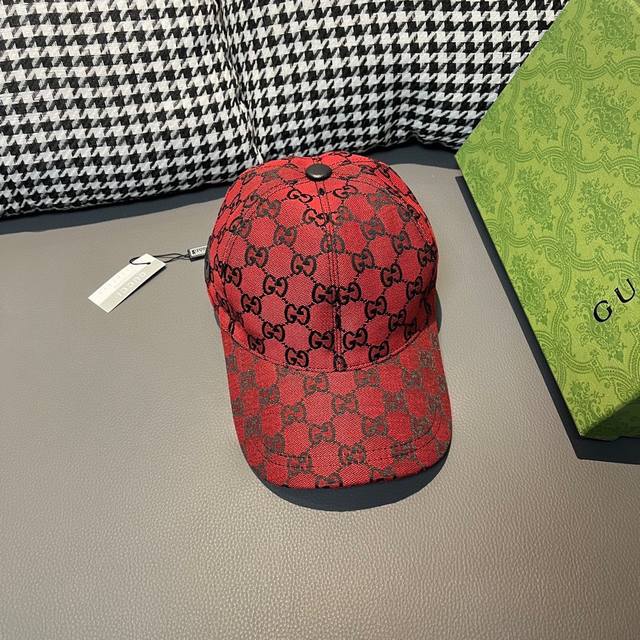 配包装布袋 Gucci(古奇)新款原单棒球帽 Multicolor系列帆布棒球帽 专柜最新款 1:1正版开模 原版帆布料 头层牛皮 原厂品质 质量超赞 基础头围