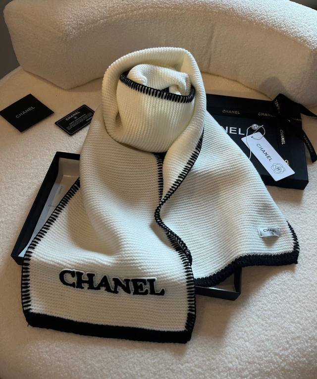 Chanel香奈儿秋冬新款针织围巾 规格175*30