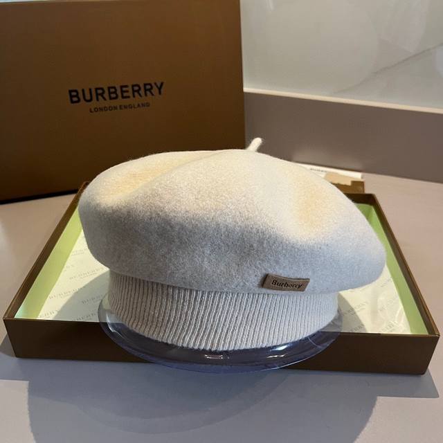 Burberry巴宝莉羊毛贝雷帽 百分百羊毛贝雷帽 超高级版本 版型超赞 跑量3个色