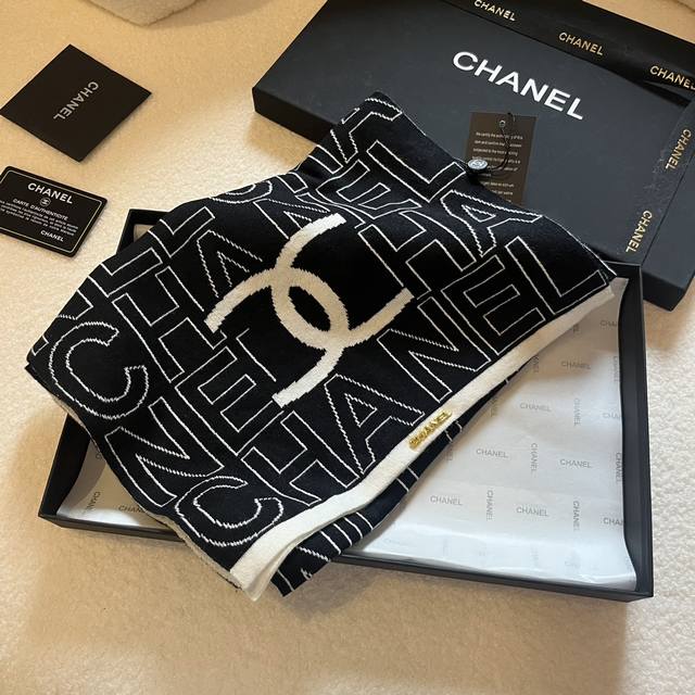 Chanel香奈儿针织围巾 规格190*35