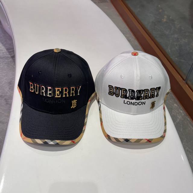 巴宝莉burberry 2023原单棒球帽 经典bt格子原单新品 超喜欢自留的棒球帽哦