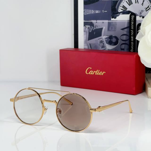 Cartier* Model Ct0279 Size:54口21-145 平光变色片 30眼镜墨镜太阳镜