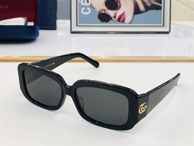 Gucc* 古家 Gg1403Sk Size 54口17-135 方框太阳镜 适合各种脸型 更显质感 B市面最高品质眼镜墨镜太阳镜