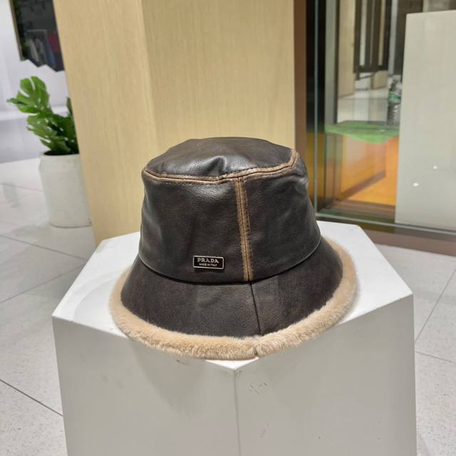 Prada普拉达 2023新款牛仔渔夫帽 可折叠遮阳又好搭配 出街旅行单品 Ddd