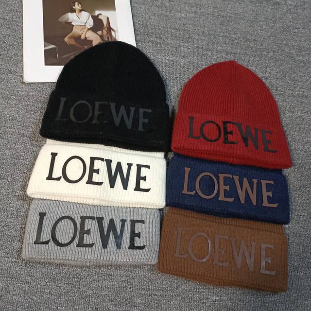 Loewe爆款毛线帽 Ddd 高级感定制纱线 色系很显洋气帽子渔夫帽棒球帽针织帽 Ddd