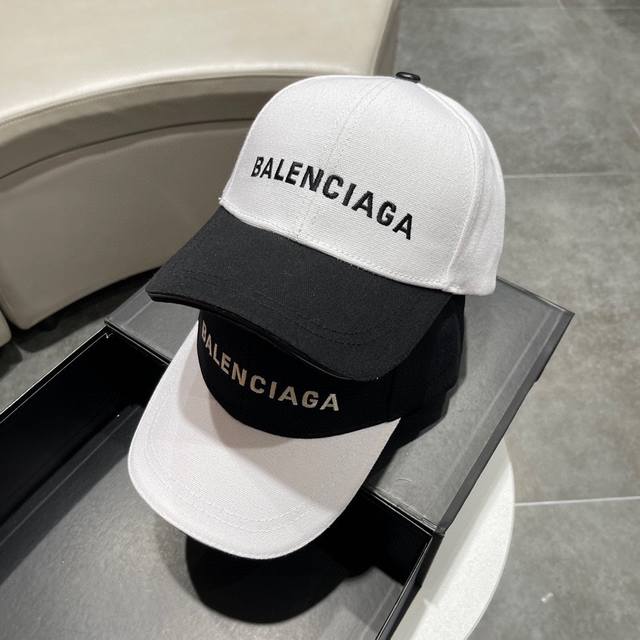 Balenciaga巴黎世家新款logo棒球帽 很酷的色系 男女佩戴都有不同style 第一批抢先出货 巴黎粉必入款 帽子渔夫帽棒球帽针织帽 Ddd