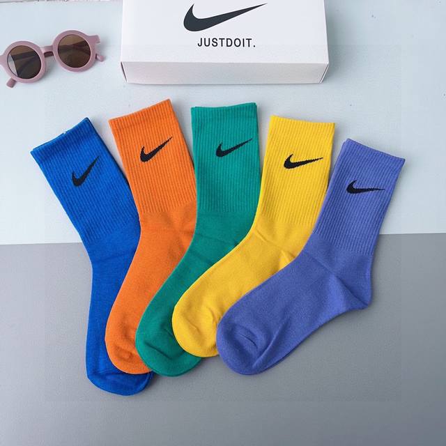 配包装p 一盒5双 新款 Nike 耐克 短袜 精梳棉 专柜同步 高品质 抗菌防臭吸汗透气